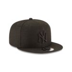 New York Yankees Basic Black on Black 9FIFTY Snapback Hat - Image 3