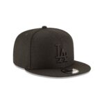 Los Angeles Dodgers Basic Black on Black 9FIFTY Snapback Hat - Image 3