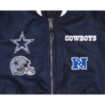 Alpha Industries X Dallas Cowboys MA-1 Bomber Jacket - Image 3