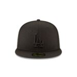 Los Angeles Dodgers World Series Champions Black on Black 59FIFTY Fitted Hat - Image 2