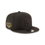 Los Angeles Dodgers 2025 World Series Champions Black on Black 9FIFTY Snapback Hat