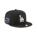 Los Angeles Dodgers 2025 World Series Champions Back-to-Back Circle Patch Black 59FIFTY Fitted Hat