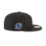 Los Angeles Dodgers 2025 World Series Champions Back-to-Back Circle Patch Black 59FIFTY Fitted Hat - Image 4