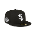 Chicago White Sox Sidepatch Black 59FIFTY Fitted Hat