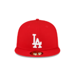Los Angeles Dodgers Sidepatch Red 59FIFTY Fitted Hat - Image 2