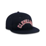 Cleveland Guardians Melton Wool Retro Crown 9FIFTY Strapback Hat - Image 3