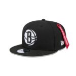 Alpha Industries x Brooklyn Nets Black 9FIFTY Snapback Hat