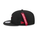 Alpha Industries x Chicago Bulls Black 9FIFTY Snapback Hat - Image 4