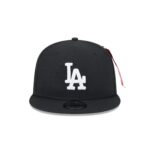 Alpha Industries x Los Angeles Dodgers Black 9FIFTY Snapback Hat - Image 2