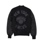 Alpha Industries x New York Knicks MA-1 Wool Varsity Jacket Black - Image 3