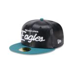 Philadelphia Eagles Faux Leather Crown 59FIFTY Fitted Hat