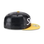 Pittsburgh Steelers Faux Leather Crown 59FIFTY Fitted Hat - Image 5