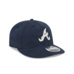Atlanta Braves Canvas Felt Retro Crown 9FIFTY Strapback Hat - Image 3