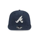 Atlanta Braves Canvas Felt Retro Crown 9FIFTY Strapback Hat - Image 2