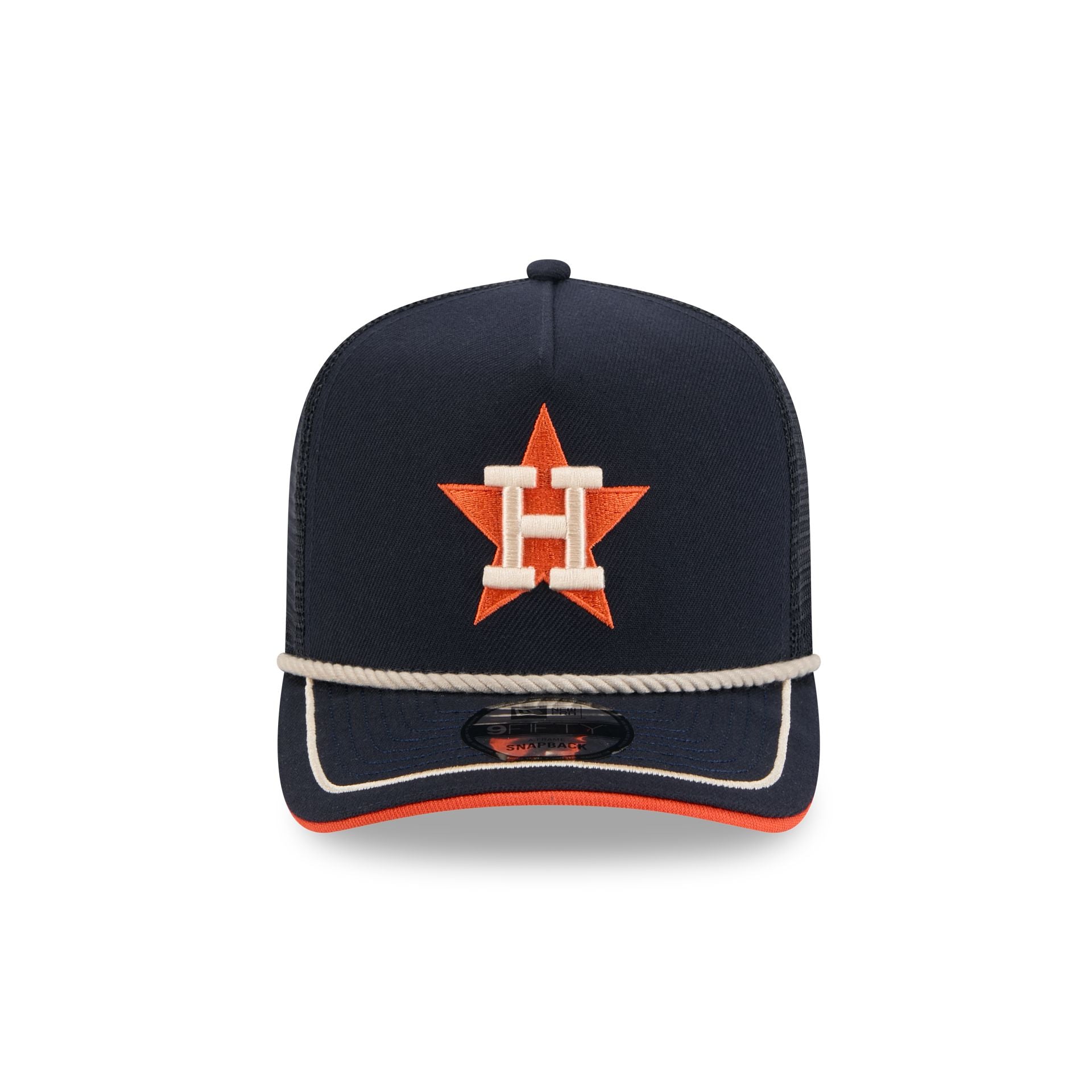 Houston Astros Vintage Team Rope 9FIFTY A-Frame Trucker - Image 2