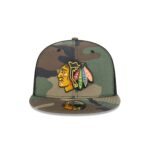 Chicago Blackhawks Camo 9FIFTY Trucker Hat - Image 2