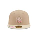 New York Yankees Hand Stitched Floral 59FIFTY Fitted Hat - Image 2