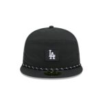 Los Angeles Dodgers Black Poly Rope Split Panel 59FIFTY Fitted Hat - Image 2