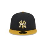 New York Yankees Metallic Gold Logo 59FIFTY Fitted Hat - Image 2
