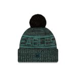 Philadelphia Eagles 2025 Sideline Cold Weather Black Pom Knit Hat - Image 2