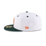 Miami Hurricanes White 59FIFTY Fitted Hat - Image 4