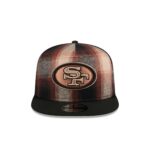 San Francisco 49ers Grunge Plaid 9FIFTY A-Frame Adjustable Hat - Image 2