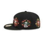 Houston Astros Day of the Dead Skull & Flowers 59FIFTY Fitted Hat - Image 5