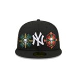 New York Yankees Day of the Dead Skull & Flowers 59FIFTY Fitted Hat - Image 2