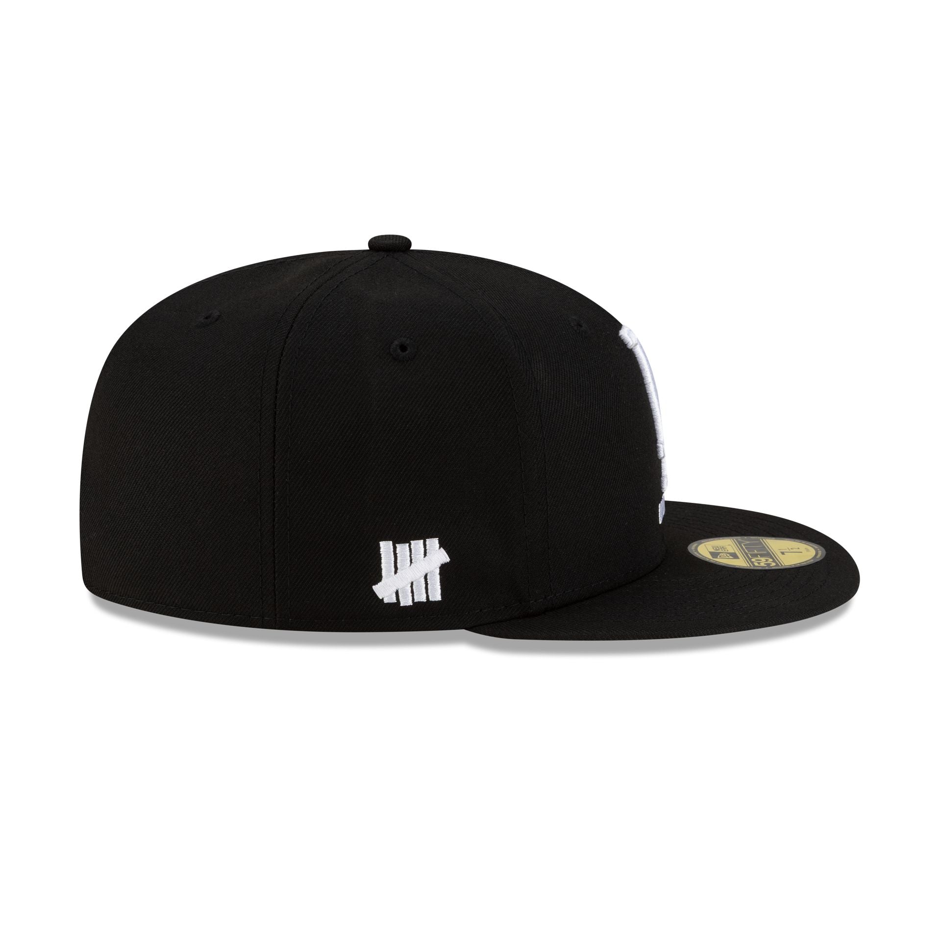 Undefeated x Los Angeles Dodgers Stacked Black 59FIFTY Fitted Hat - Image 4