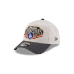 Los Angeles Dodgers 2025 World Series Champions Locker Room 9FORTY A-Frame Snapback Hat - Image 3