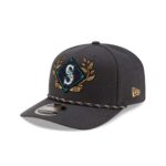 Seattle Mariners 2025 ALDS Locker Room 9SEVENTY Stretch-Snap Hat - Image 3