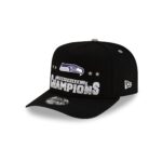 Seattle Seahawks 2025-2026 Conference Champions Locker Room 9FIFTY A-Frame Snapback Hat - Image 3
