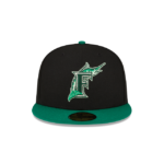 Miami Marlins Black 59FIFTY Fitted Hat - Image 2