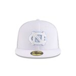 North Carolina Tar Heels White 59FIFTY Fitted Trucker Hat - Image 2