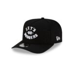 Born x Raised x Los Angeles Dodgers Let's Go World Series Black 9FIFTY A-Frame Snapback Hat - Image 3