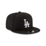 Los Angeles Dodgers Basic Black and White 9FIFTY Snapback Hat - Image 3