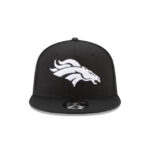 Denver Broncos Black and White 9FIFTY Snapback Hat - Image 2